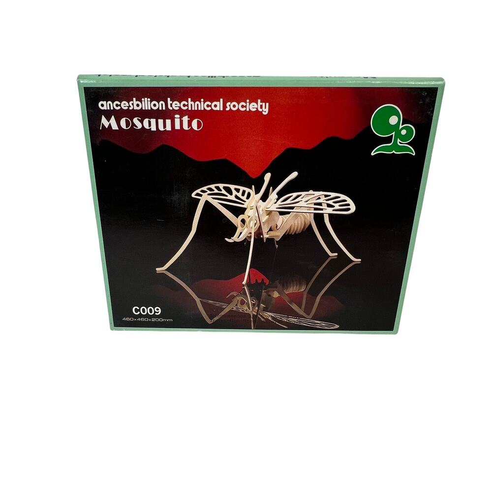 ANCESBILION Mosquito C009 EduFun 3D Wooden Puzzle Insect Model Building Kit NEW